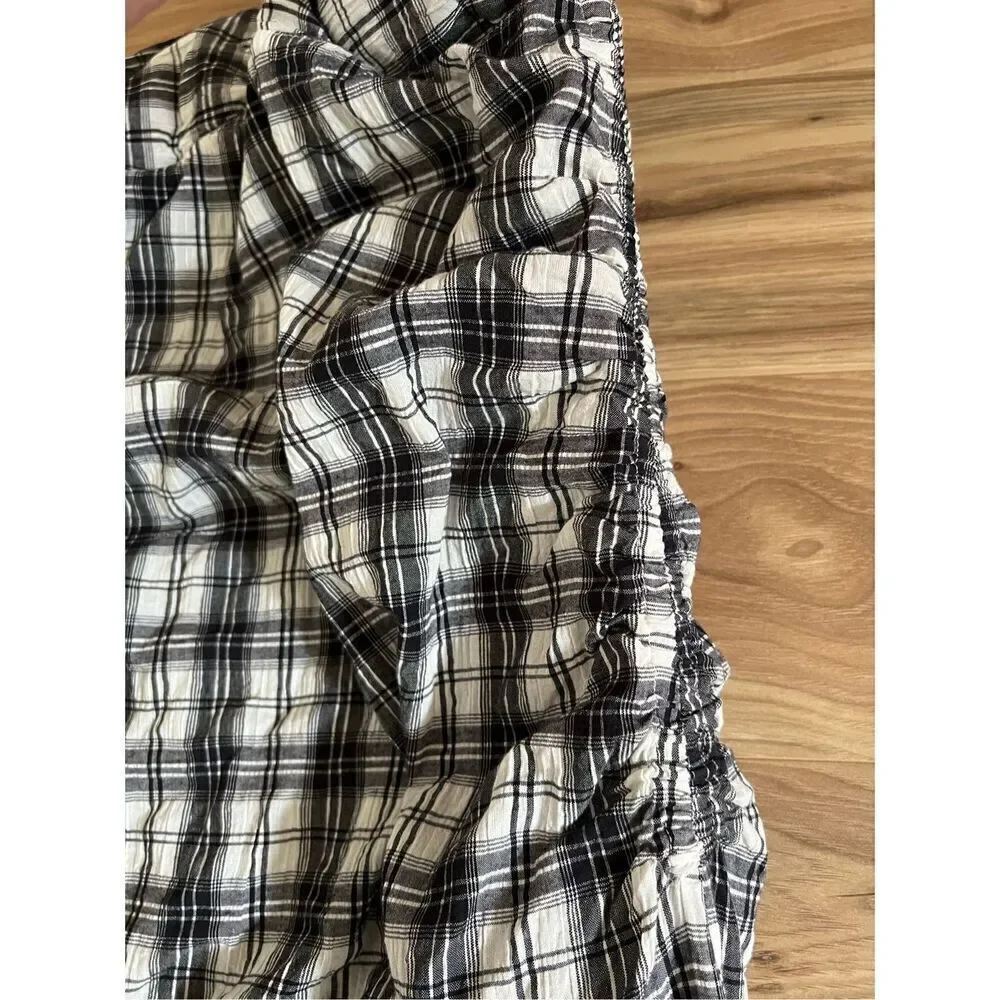 Free People NWOT Brandie Plaid Midi Dress size L